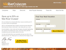 Tablet Screenshot of nilerivercruise.com